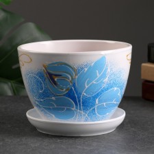 Pot floral prayer blue 1.65 liters