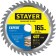 Disk STAYER 3682-165-20-40_z01, on wood, accurate cut, 40t, 165 x 20/16 mm