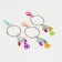 Toy - bird mirror with a bell and a hoop, 27 x 7 cm