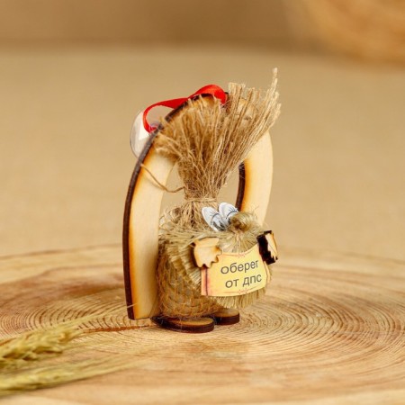 Auto-Domovok amulet, horseshoe, 8 cm, mix-6