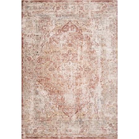 Rectangular Lysandra Hali Shanti carpet, size 300x200 cm, color somon