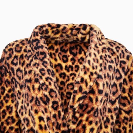 Lovelife "Leopard" robe, size S, microfiber, 100% p/e, 250 g/m2-5