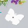 Butterflies cardboard "peas" set 12 pcs h = 4-10 cm on magnet