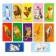 Puzzle double “animals” (puzzle), 12 puzzles, 24 details