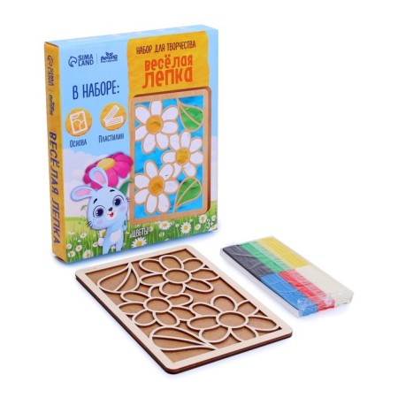Plasticine pictures "Flowers" 148x210 mm-2