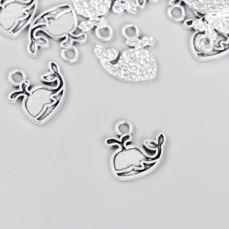 Decor for creativity Metal "Kit" silver 1.3x1.2 cm