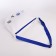 Youth bag with a zipper, white color