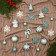 Set of jewelry plastic 20 pcs "Festive" blue white