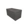 Puff with a lid and weighting, 800 × 400 × 420 mm, Bahama mitch, Steel color