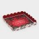 Box for confectionery products with PVC Bright holiday lid, 21 x 21 x 3 cm, new year