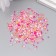 Glass beads 6/0-15/0 "Assorted Pink" d = 1.5-4 mm, nr 10gr