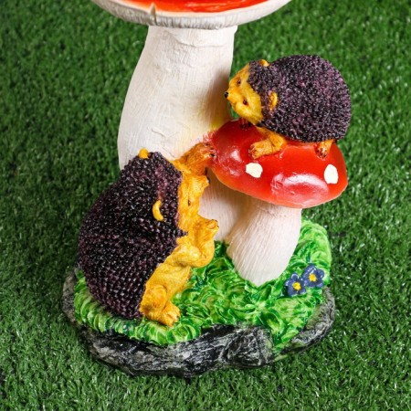 Garden figure "Fleeter with Hedgehogs" 30x19x19cm-4