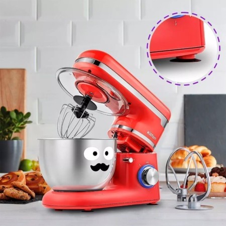 Mixer KitFort KT-3415-3, planetary, 800 W, 4 l, 6 speeds, red-5