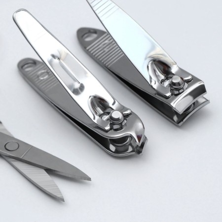 Manicure set, 6 items, in case, color mix-6