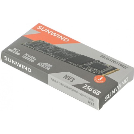SSD Sunwind PCIE 3.0 X4 256GB SWSSD256GN3T NV3 M.2 2280-6