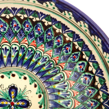 Buditsa Rishtan ceramics "Patterns", 23 cm, mix-3