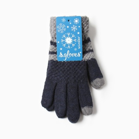 Male gloves, blue/gray color, size 10-3