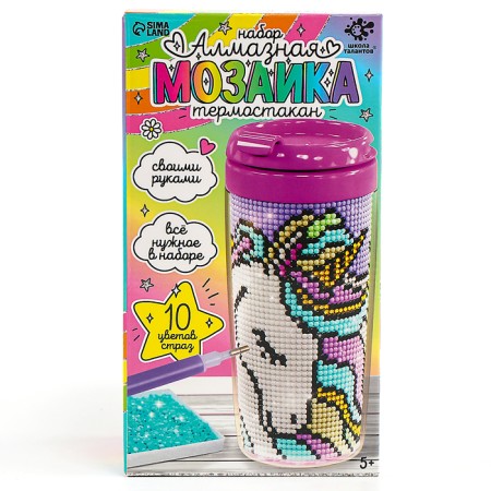 Diamond mosaic on the thermostat "Unicorn"-8