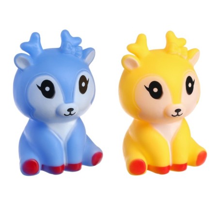 A set of rubber toys for the bathtub "deer", 2 pcs, color mix, crush me-18