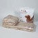 Blanket 220x205 cm, camel wool, gloss-satin fabric, p/e 100%