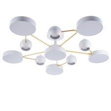 Terno chandelier 6XLED 194W 3000-6000K 5XGU10 white-gold 95x95x21 cm Bayerlux