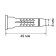 Dowel "Rice tox" 4 BS-K, universal, polyethylene, 8x49 mm, 500 pcs