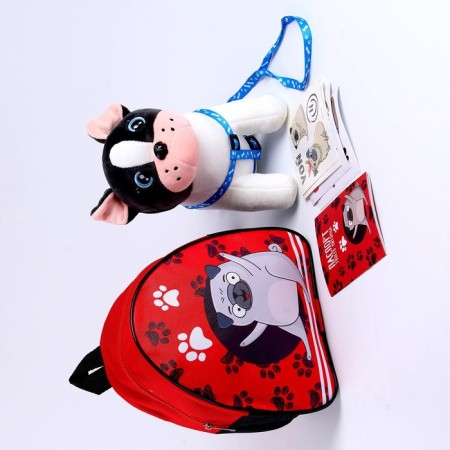 Soft toy in the backpack "Lucky Jack"-2