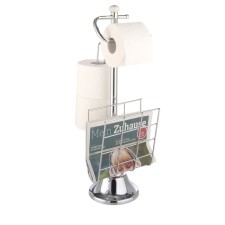AXENTIA toilet paper holder with a drive and a magazine department, a height of 56 cm