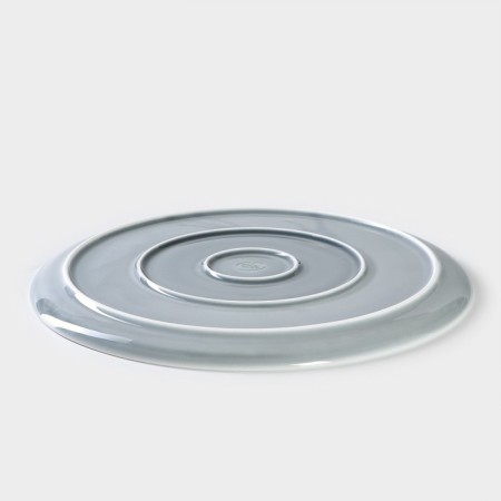 Porcelain dish for pizza "Watercolor", d = 32 cm, color gray color-2