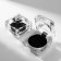 Case plastic under the Ring "Diamond", 3.5 × 3.8, insert black