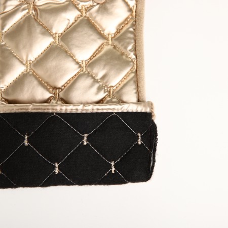 Gloves are female, dimensionless, without insulation, gold color-4