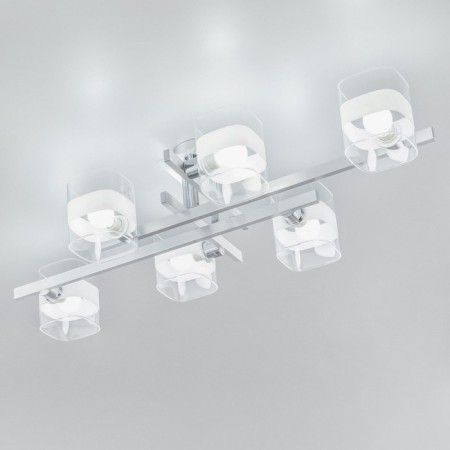 Ceiling Citilux “Virta” CL139260, 86x40x18.5 cm, 6x60W, E14, Gray color-9