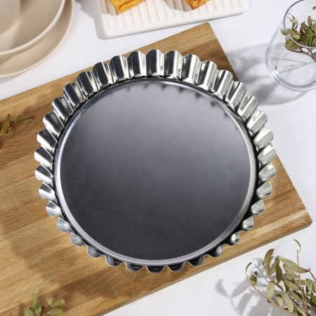 Baking form with a removable bottom, h = 4.5 cm, d = 28 cm-4