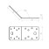 Corner Fitty tundra, 135x70x70x55x2 mm, GOT, in packaging 1 pc.
