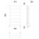Terminus water heated towel rail "Contour" P7, 400x800 mm, lower connection, chrome