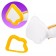 Steam mop KitFort KT-1054-1, 1300 W, 280 ml, cord 3.3 m, white-yellow