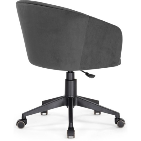 Computer chair thibault plastic/velor, black/graphite 60x60x81 cm-3