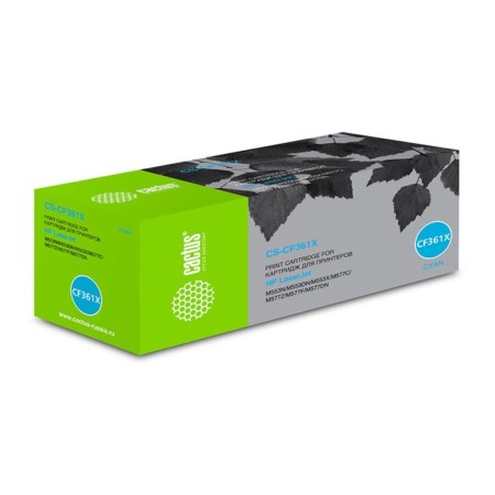 Cactus CS-CF361X CF361X cartridge, for HP CLJ M552DN/M553DN, 9500 pages, blue color