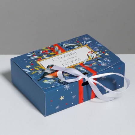 Folding Gift Box “Magic New Year”, 16.5 x 12.5 x 5 cm, New Year-1