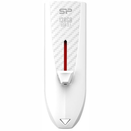 USB flash drive_128 GB Silicon Power Blaze B25 White USB 3.1 / SP128GBUF3B25V1W-1