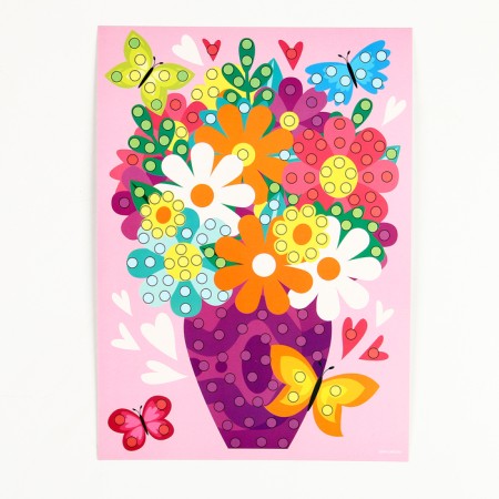 Application by pearl semi -busins ​​"Spring bouquet"-2