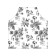 Apron of a kitchen with a photo print "Bouquet", adjustable, size OS