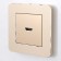 Frame W0012611, 1 Platinum socket, champagne