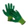Garden, nylon gloves, with a double anti -sloping nitrilum pound, size 10, color mix, Greengo