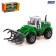 The inertial “loader” tractor, light effects, movable parts, green color