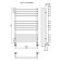 Water towel Terminus "Bern" P13, 500x800 mm, chrome