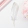 Feathers for decor, silver full color, 13-15 cm 10 pcs