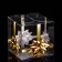 PVC folding box "Golden Bow", 7 x 7 x 7 cm