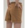 Шорты для девочек, рост 116 см, цвет коричневый