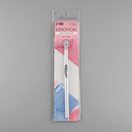 Knitting hook, with anodized coating, d = 7 mm, 15 cm-4